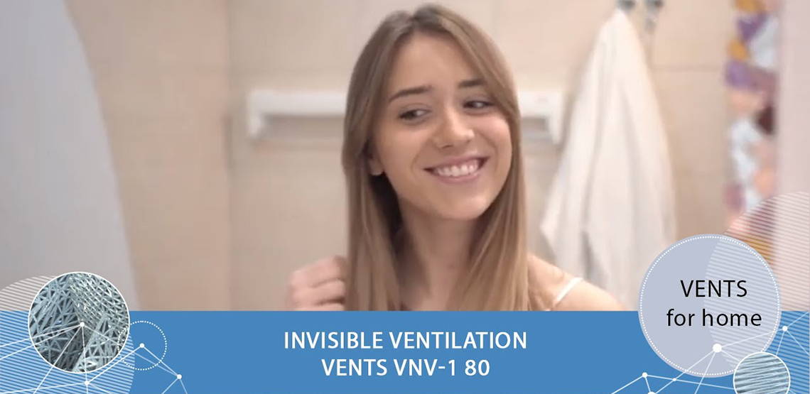 Invisible ventilation VENTS VNV-1 80 - keeping a low profile